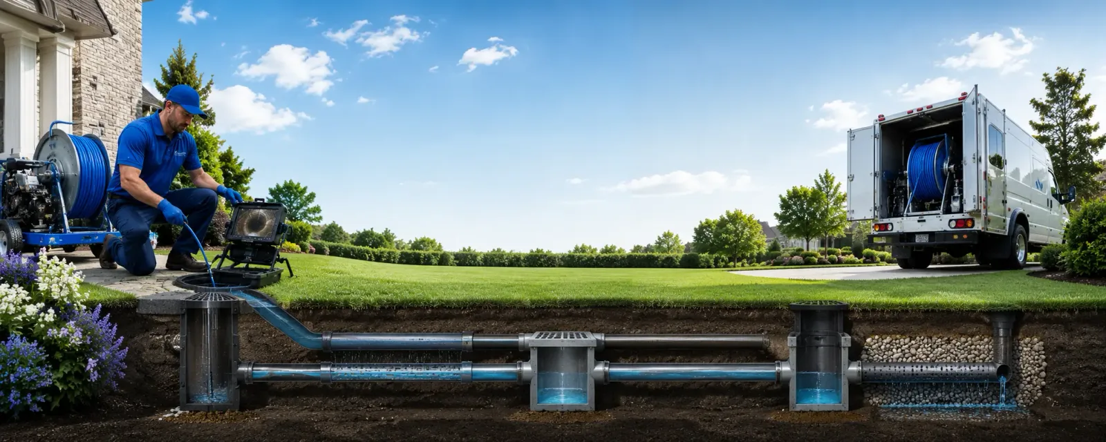 Outdoor drain cleaning information for Marty, SD
